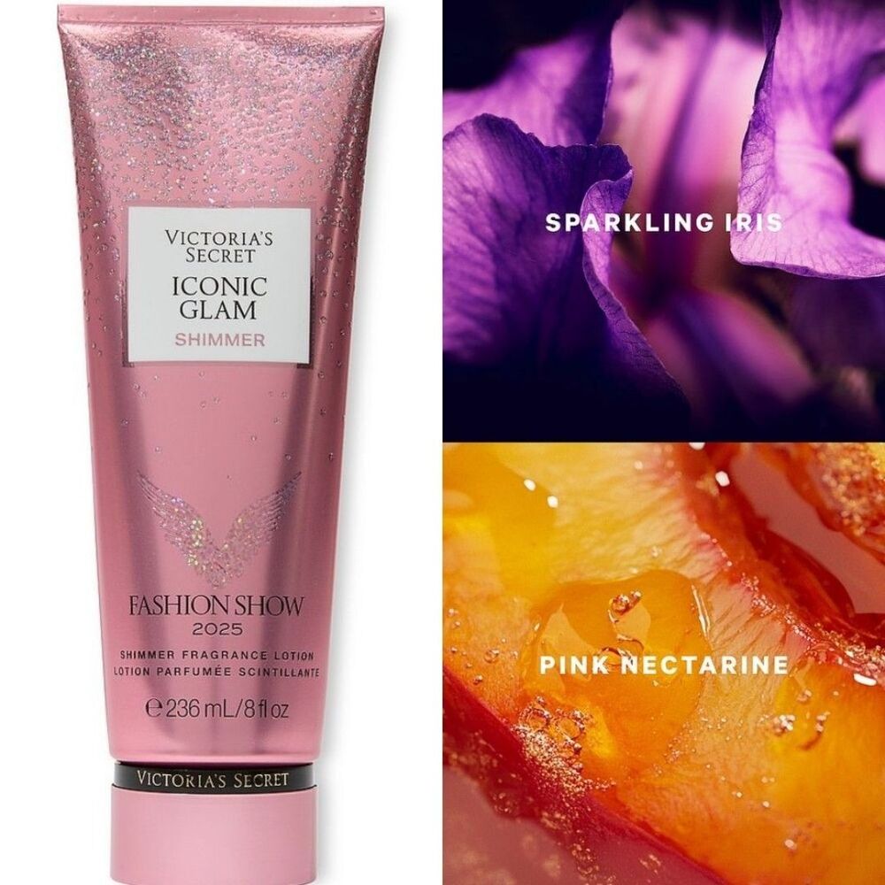 Victoria's Secret Iconic Glam Shimmer Glitter Body Lotion 8oz NEW
